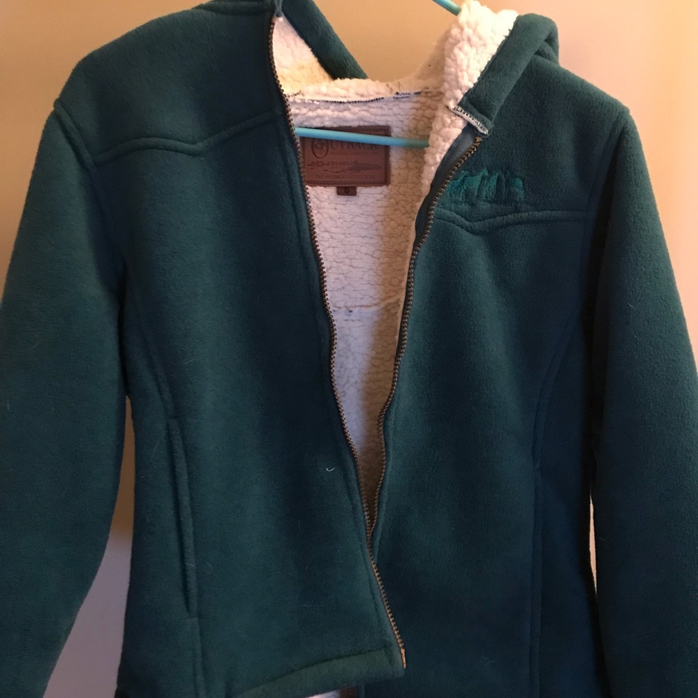 outback trading company sweatshirt zip up